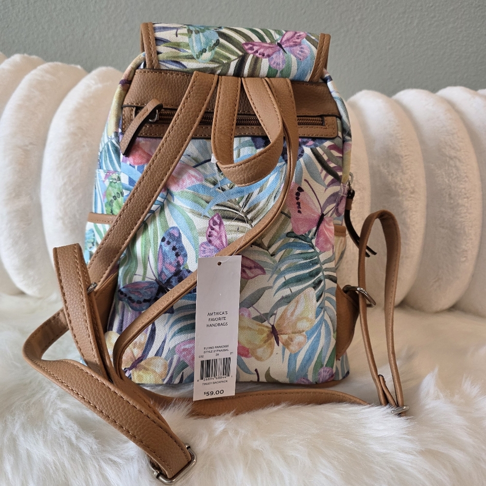 Butterlies Multi-Color Backpack - Picture 3 of 16